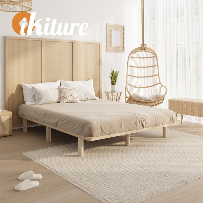 Bed Frame King Single Wooden Bed Base Platform Timber