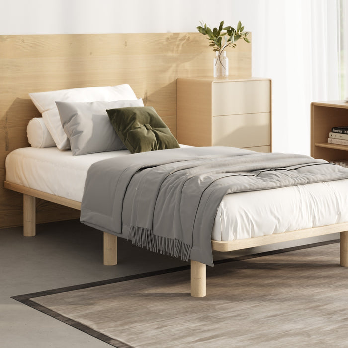 Bed Frame Single Size Wooden Bed Base Platform Timber