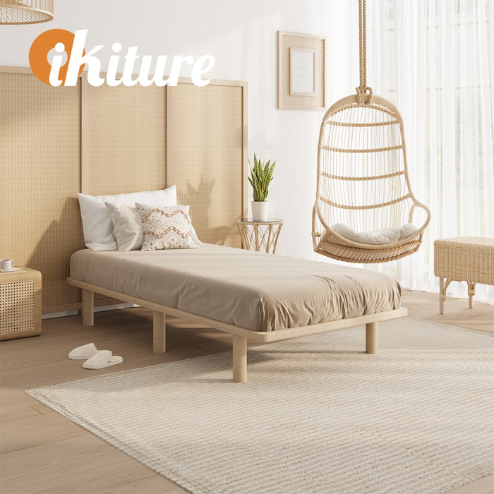 Bed Frame Single Size Wooden Bed Base Platform Timber