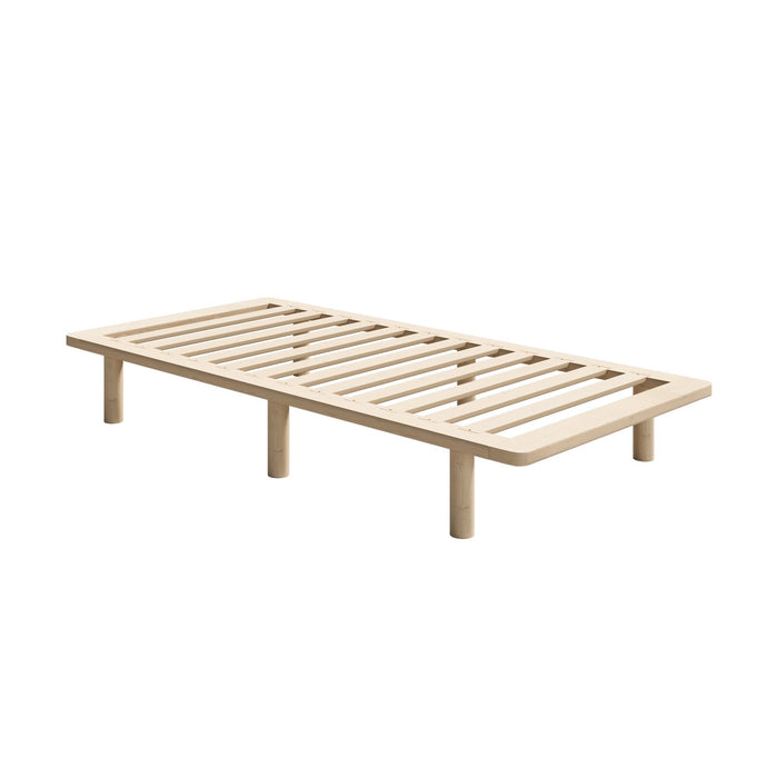Bed Frame Single Size Wooden Bed Base Platform Timber