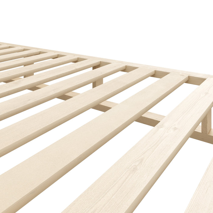 Bed Frame Single Size Wooden Bed Base Platform Cage-Like Base