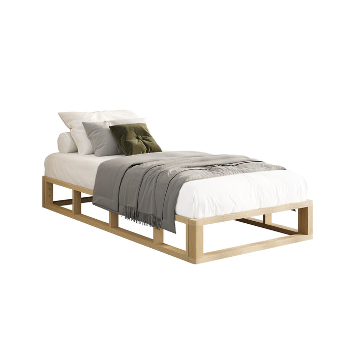 Bed Frame Single Size Wooden Bed Base Platform