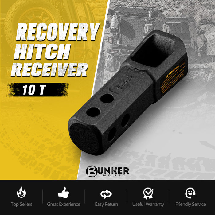 2" Recovery Hitch Receiver 10T Heavy Duty Tow Bar Off Road 4Wd 4X4