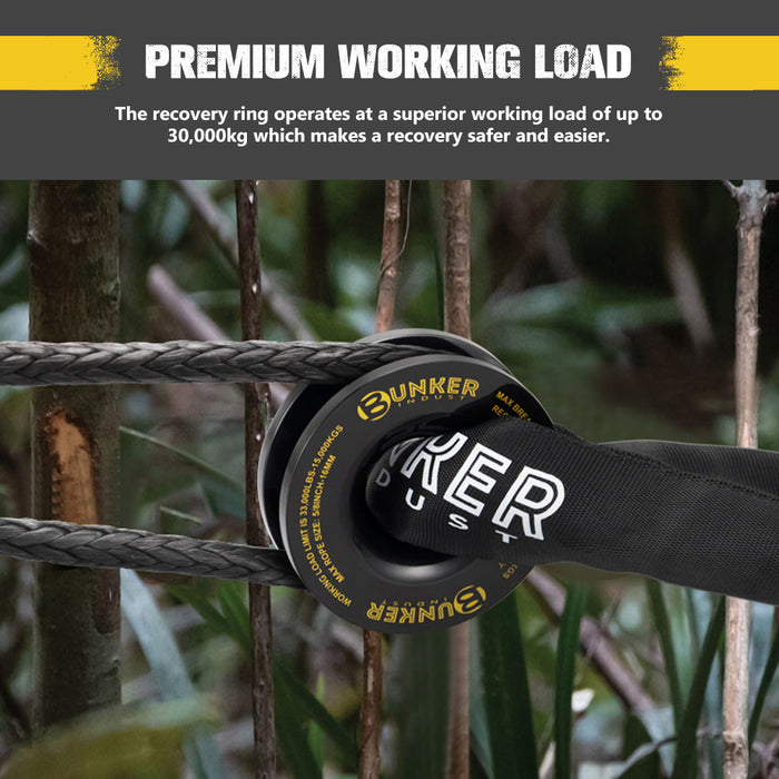 4X4 Recovery Kit Kinetic Rope Soft Shackles Winch Dampener Offroad