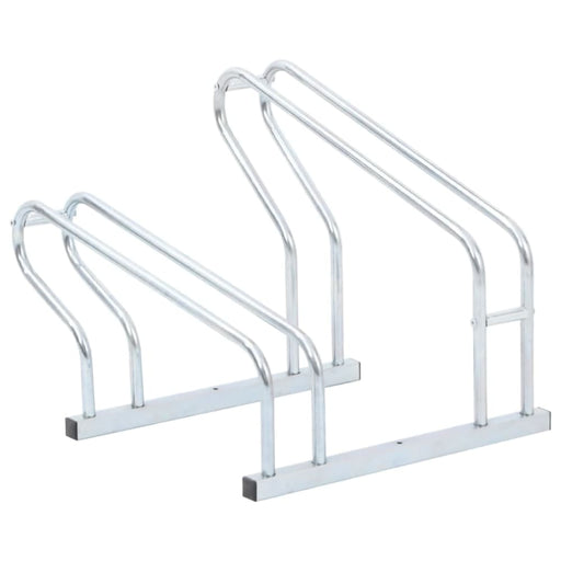 Bicycle Stand For 2 Bikes Floor Freestanding Galvanised