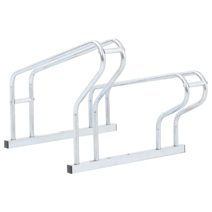 Bicycle Stand For 2 Bikes Floor Freestanding Galvanised