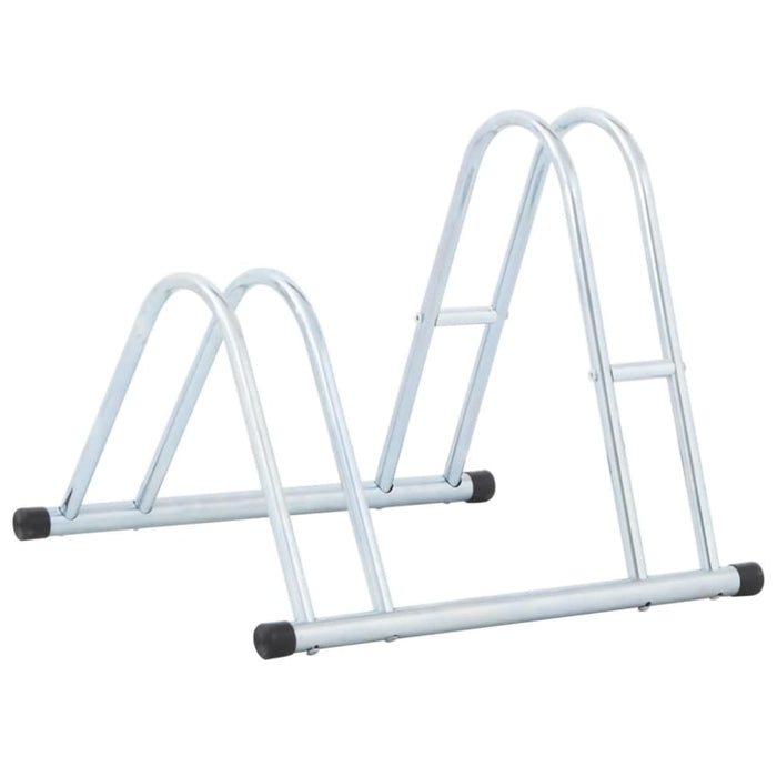 Bicycle Stand For 2 Bikes Floor Freestanding Galvanised