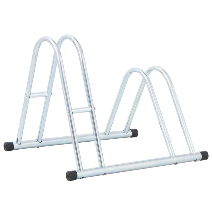 Bicycle Stand For 2 Bikes Floor Freestanding Galvanised