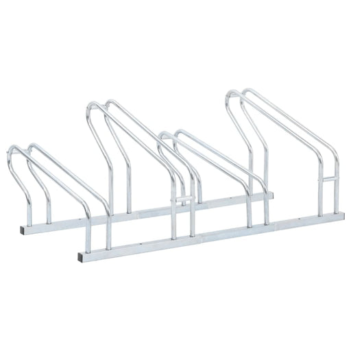 Bicycle Stand for 4 Bikes Floor Freestanding Galvanised