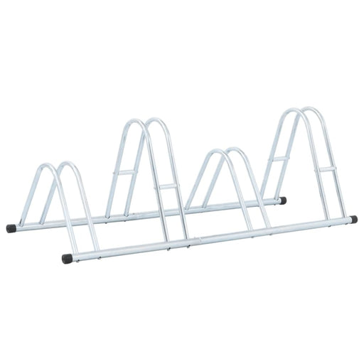 Bicycle Stand for 4 Bikes Floor Freestanding Galvanised