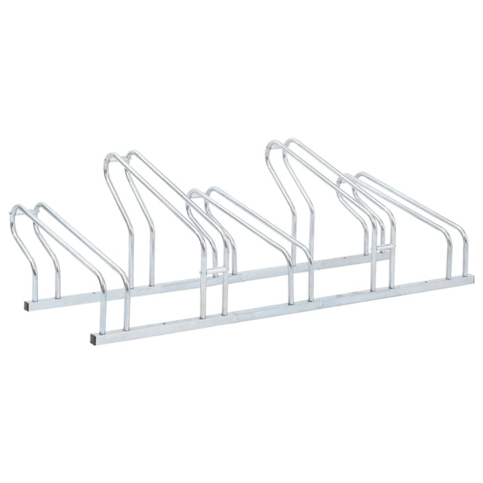 Bicycle Stand For 5 Bikes Floor Freestanding Galvanised
