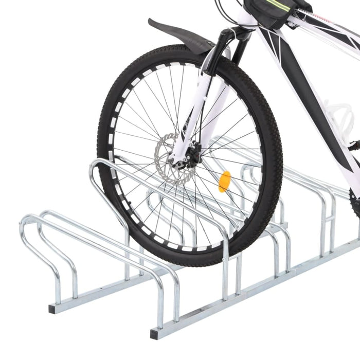 Bicycle Stand For 5 Bikes Floor Freestanding Galvanised