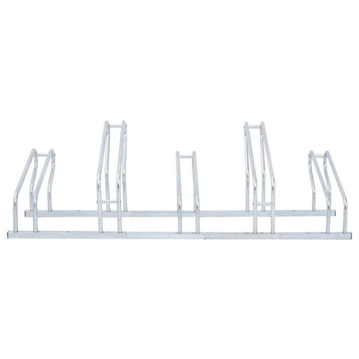Bicycle Stand For 5 Bikes Floor Freestanding Galvanised