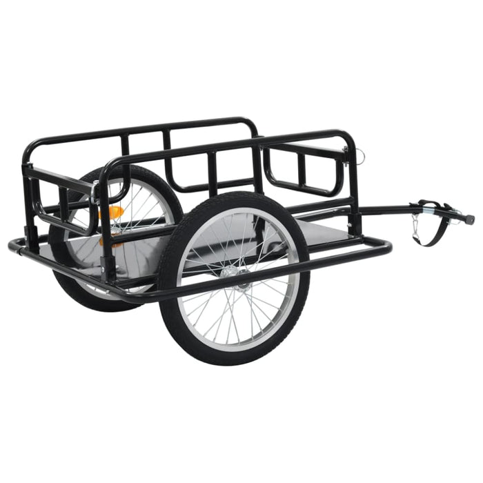 Bike Cargo Trailer 130x73x48.5 Cm Steel Black Koiib