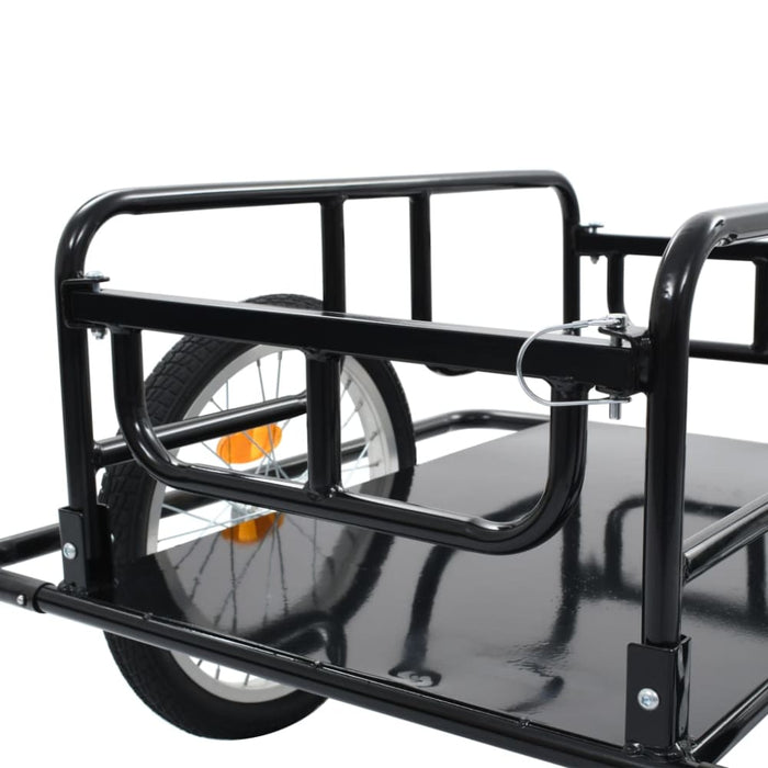 Bike Cargo Trailer 130x73x48.5 Cm Steel Black Koiib
