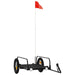 Bike Cargo Trailer Black 122x53x31 Cm Iron Kaxbo