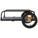 Bike Cargo Trailer Black 122x53x31 Cm Iron Kaxbo