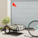 Bike Cargo Trailer Black 126x63x34 Cm Iron Kaxbx