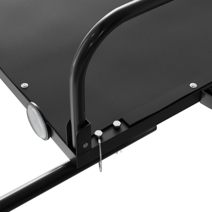 Bike Cargo Trailer Black 126x63x34 Cm Iron Kaxbx