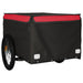 Bike Cargo Trailer Black and Red 45 Kg Iron Kabkb