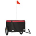 Bike Cargo Trailer Black and Red 45 Kg Iron Kabkb