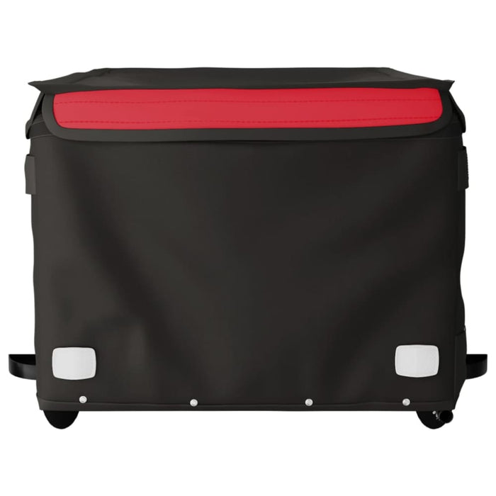 Bike Cargo Trailer Black and Red 45 Kg Iron Kabkb