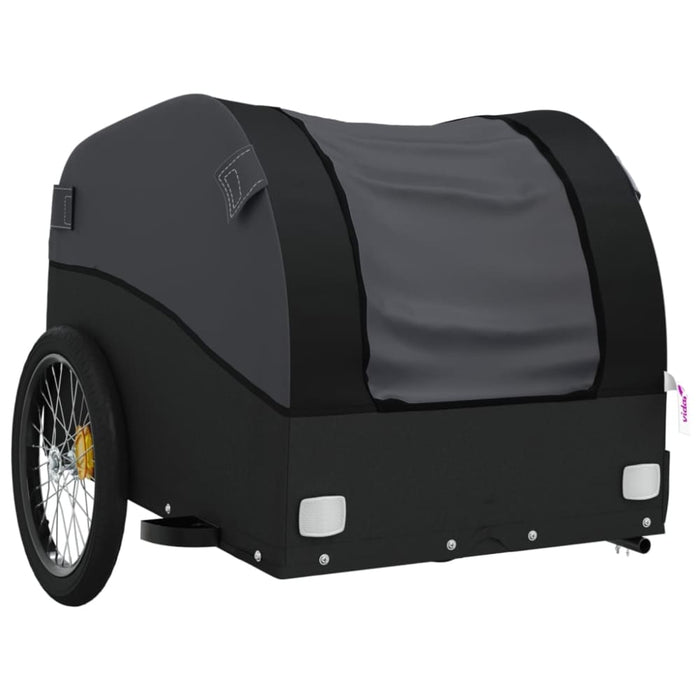 Bike Cargo Trailer Black 45 Kg Iron Kaoxk