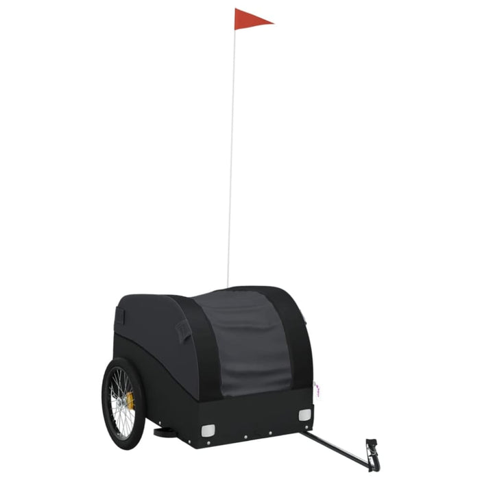 Bike Cargo Trailer Black 45 Kg Iron Kaoxk