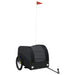 Bike Cargo Trailer Black 45 Kg Iron Kaoxk