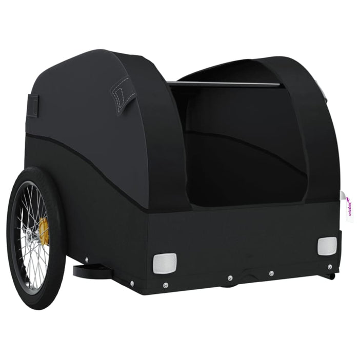 Bike Cargo Trailer Black 45 Kg Iron Kaoxk