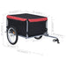 Bike Cargo Trailer Black and Red 65 Kg Kxpnn