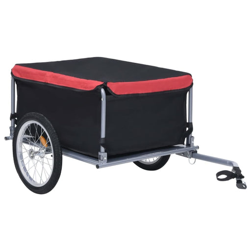 Bike Cargo Trailer Black and Red 65 Kg Kxpnn