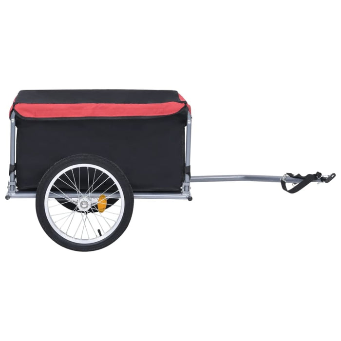 Bike Cargo Trailer Black and Red 65 Kg Kxpnn