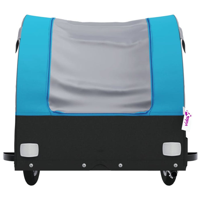 Bike Cargo Trailer Black and Blue 45 Kg Iron Kaoxn