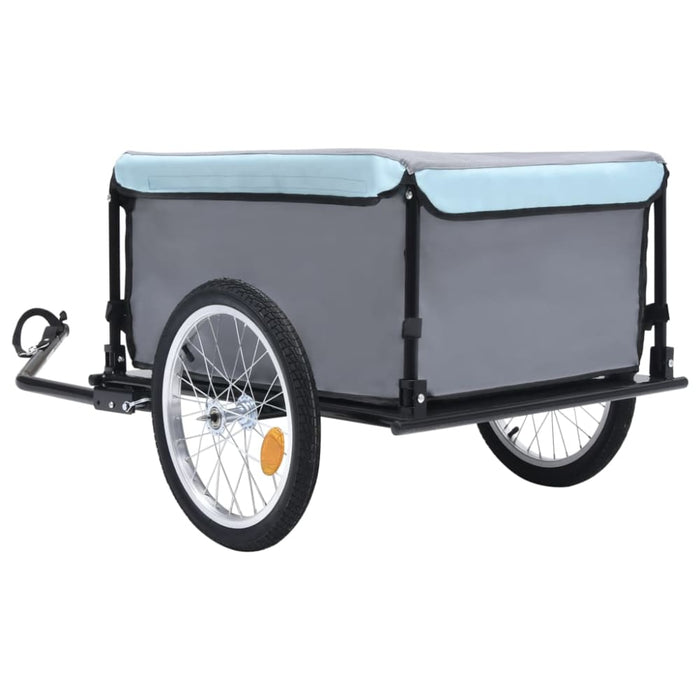 Bike Cargo Trailer Black and Blue 65 Kg Kxpnk