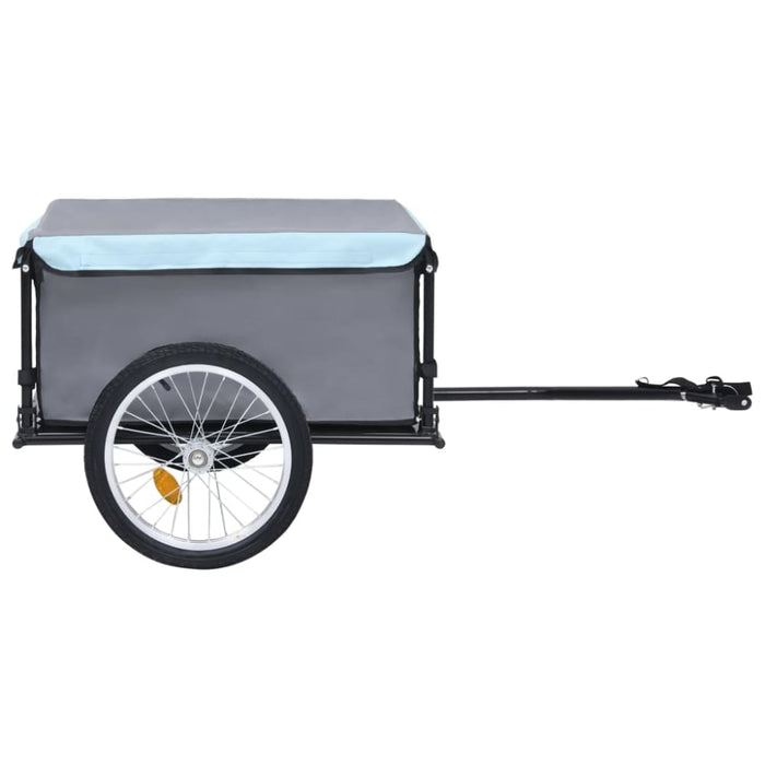Bike Cargo Trailer Black and Blue 65 Kg Kxpnk