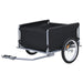 Bike Cargo Trailer Black and Grey 65 Kg Kxpkb
