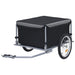 Bike Cargo Trailer Black and Grey 65 Kg Kxpkb