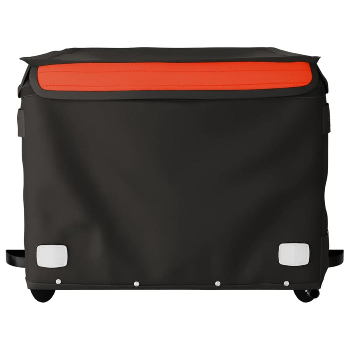 Bike Cargo Trailer Black and Orange 45 Kg Iron Kabnk