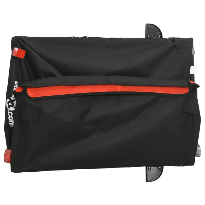 Bike Cargo Trailer Black and Orange 45 Kg Iron Kabnk