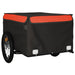 Bike Cargo Trailer Black and Orange 45 Kg Iron Kabnx