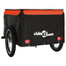 Bike Cargo Trailer Black and Orange 45 Kg Iron Kabnx