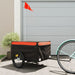 Bike Cargo Trailer Black and Orange 45 Kg Iron Kabnx
