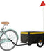 Bike Cargo Trailer Black and Yellow 30 Kg Iron Kabin