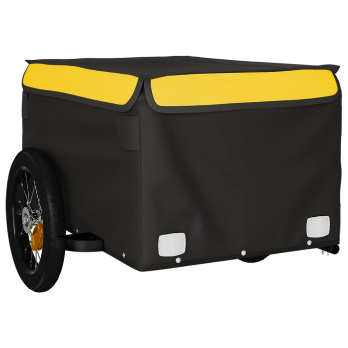 Bike Cargo Trailer Black and Yellow 30 Kg Iron Kabin