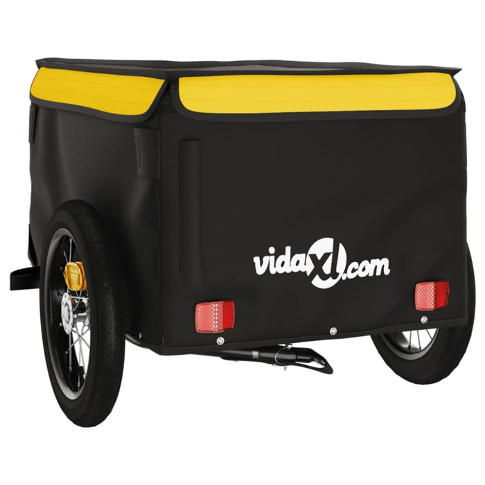 Bike Cargo Trailer Black and Yellow 30 Kg Iron Kabin