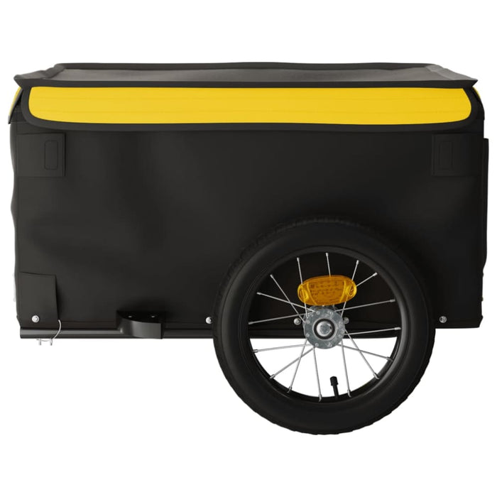 Bike Cargo Trailer Black and Yellow 30 Kg Iron Kabin