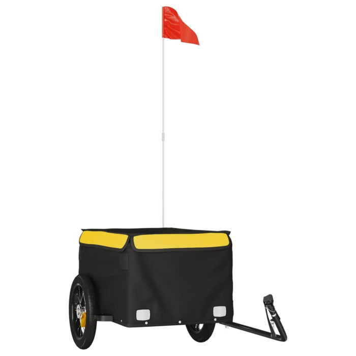 Bike Cargo Trailer Black and Yellow 30 Kg Iron Kabin