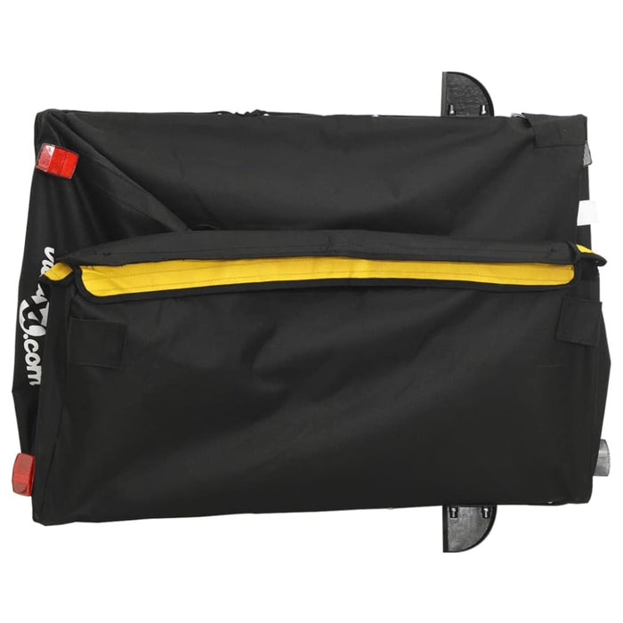 Bike Cargo Trailer Black and Yellow 45 Kg Iron Kabkx