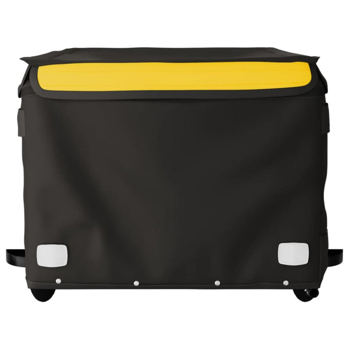 Bike Cargo Trailer Black and Yellow 45 Kg Iron Kabkx